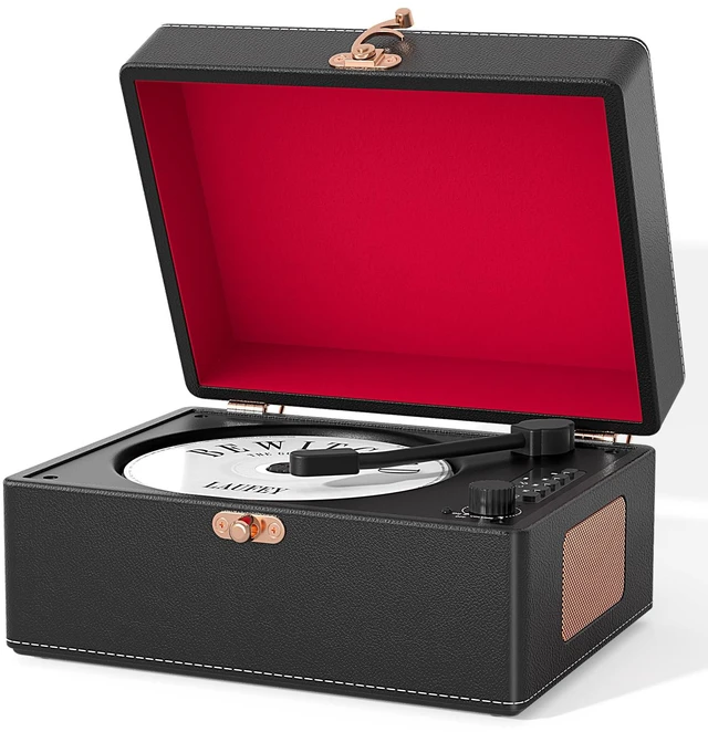 Main image of CD Player Portable Bluetooth, Black Retro CD Player for Home Music Player, Rechargeable Battery & Built-in Speakers, with Led Display, Headphone Jack, USB & AUX Playback, for Music Lovers(Black)