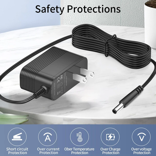 Alt view image 5 of 7 - 26.5V Power Cord for Homeika Cordless Vacuum Cleane, Power Supply Charger Replacement for Homeika H320 H 320 Cordless Powerful Suction Vacuum AC/DC Adapter