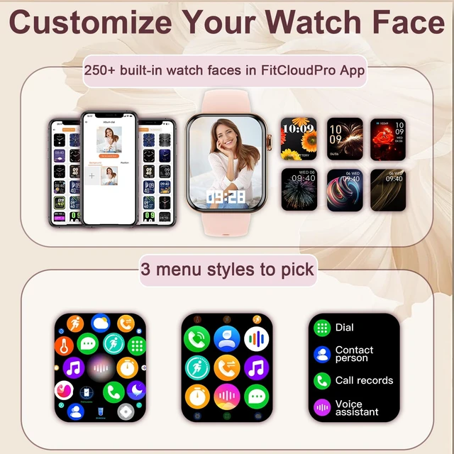 Alt view image 2 of 7 - Smart Watch for Women/Men: Bluetooth Calls, Fitness Tracker, 3 Bands - Gold Make/Answer Call, Sleep/Heart Rate/SpO2/Blood Pressure Monitor, IP68 Waterproof, 120+Sport Modes, 275mAh Battery, DIY Dials