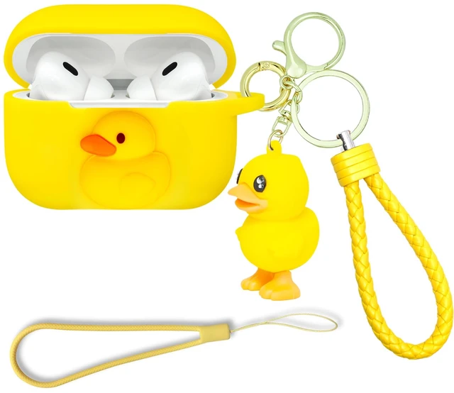 Main image of for Airpods Pro 2 Case, Cute Silicone Cover for Airpod Pro 2nd with Keychain (Duck)
