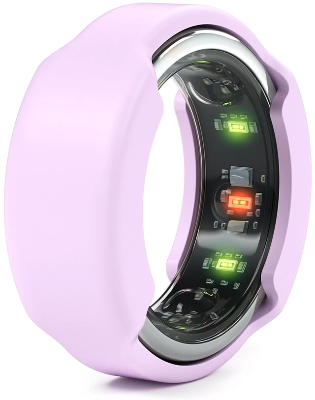 Main image of Smart Ring Protector - SlimFit, Purple, Size M Slim Flexible Silicone Cover, Comfortable Fit for Smart Rings, Ideal for Workouts, Gym & Active Lifestyles, Patented Design