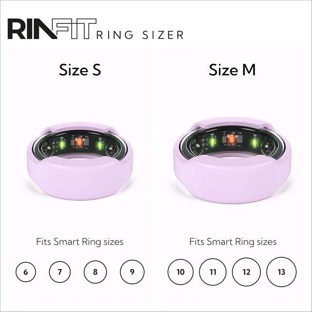 Alt view image 6 of 7 - Smart Ring Protector - SlimFit, Purple, Size M Slim Flexible Silicone Cover, Comfortable Fit for Smart Rings, Ideal for Workouts, Gym & Active Lifestyles, Patented Design
