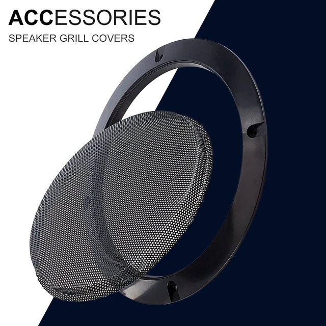 Alt view image 4 of 7 - 6.5 Inch Metal Mesh Round Speaker Grill Cover with Screws 4 Set Black Audio Speaker Mesh Cover, Mesh Flat Round Speakers Grill For Speakers Cabinet, Home Car Speaker, Electrophoresis