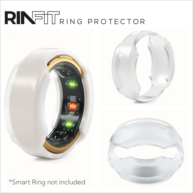 Alt view image 2 of 7 - Smart Ring Protector - SlimFit, Frosted, Size S Slim Flexible Silicone Cover, Comfortable Fit for Smart Rings, Ideal for Workouts, Gym & Active Lifestyles, Patented Design