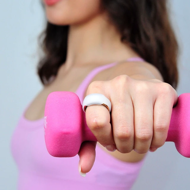 Alt view image 7 of 7 - Smart Ring Protector - SlimFit, Frosted, Size S Slim Flexible Silicone Cover, Comfortable Fit for Smart Rings, Ideal for Workouts, Gym & Active Lifestyles, Patented Design