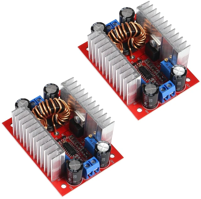 Main image of 2pcs DC 400W 15A Step-up Boost Converter Constant Current Power Supply LED Driver DC8.5V-50V to DC10V-60V Voltage Charger Step Up Module for Electric Equipment