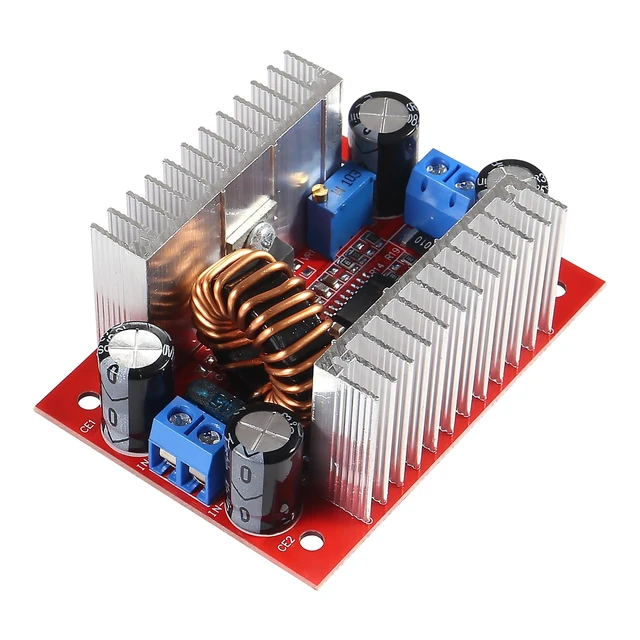 Alt view image 6 of 7 - 2pcs DC 400W 15A Step-up Boost Converter Constant Current Power Supply LED Driver DC8.5V-50V to DC10V-60V Voltage Charger Step Up Module for Electric Equipment
