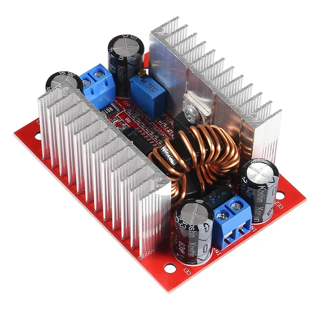 Alt view image 7 of 7 - 2pcs DC 400W 15A Step-up Boost Converter Constant Current Power Supply LED Driver DC8.5V-50V to DC10V-60V Voltage Charger Step Up Module for Electric Equipment