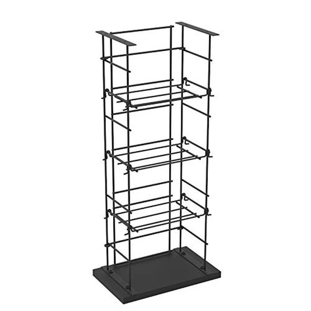 Alt view image 3 of 7 - CD Tower Media Rack DVD Organizer Video Game Blu Ray Storage Holds 176 Single CDs 18469
