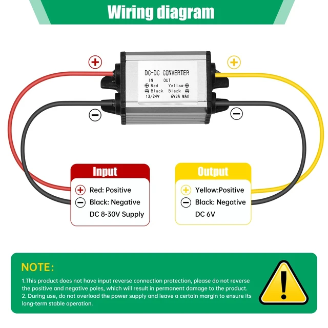 Alt view image 2 of 7 - DC-DC Buck Converter 12/24V to 6V 3A 18W Step-Down Voltage Regulator Module Input 8-30V, Adapter, Power Supply & Transformer for Car, Truck, Robotics, LED Lighting and Motors
