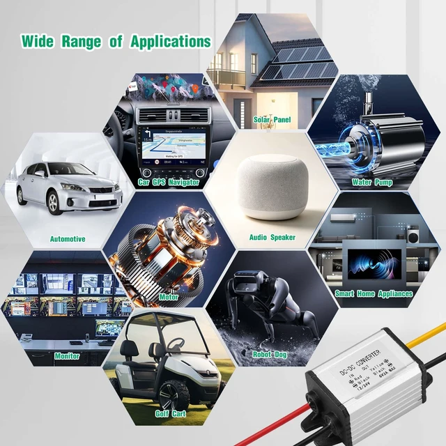 Alt view image 7 of 7 - DC-DC Buck Converter 12/24V to 6V 3A 18W Step-Down Voltage Regulator Module Input 8-30V, Adapter, Power Supply & Transformer for Car, Truck, Robotics, LED Lighting and Motors
