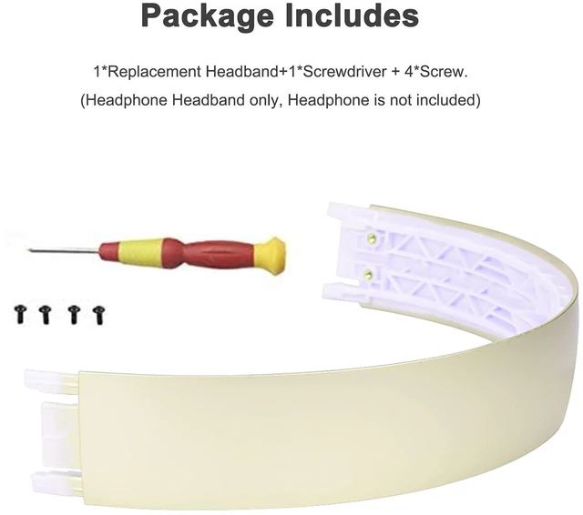 Alt view image 3 of 6 - Headband Replacement for Solo 3 Wireless Solo 2.0 Wireless Headphones Solo3 Top Headband Replacement Head Band Accessories,Not Easy To Break,As Same As OEM Repair Kit,Gold