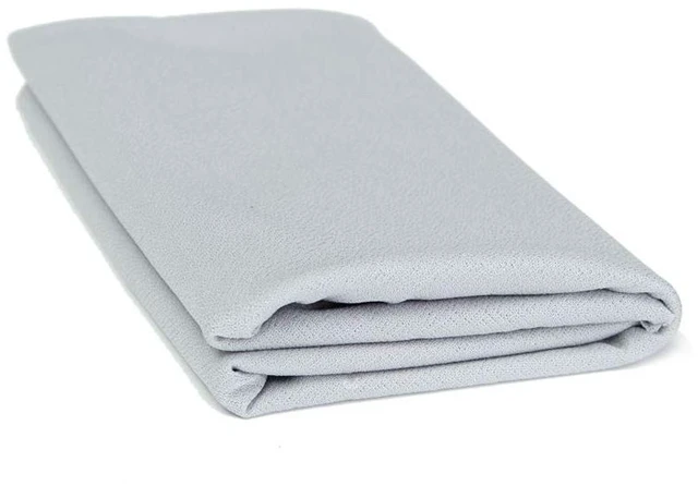 Main image of Speaker Grill Cloth Black Speaker Fabric Protective Dustproof Mesh Cloth Stereo Fabric for Audio Amplifier Speaker Repair 50x160cm/19.7x63(Gray)