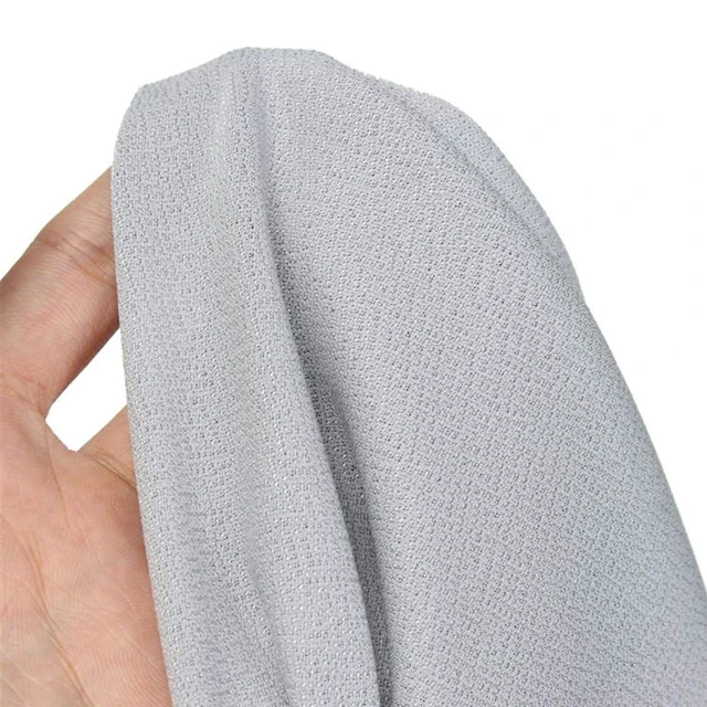 Alt view image 6 of 7 - Speaker Grill Cloth Black Speaker Fabric Protective Dustproof Mesh Cloth Stereo Fabric for Audio Amplifier Speaker Repair 50x160cm/19.7x63(Gray)