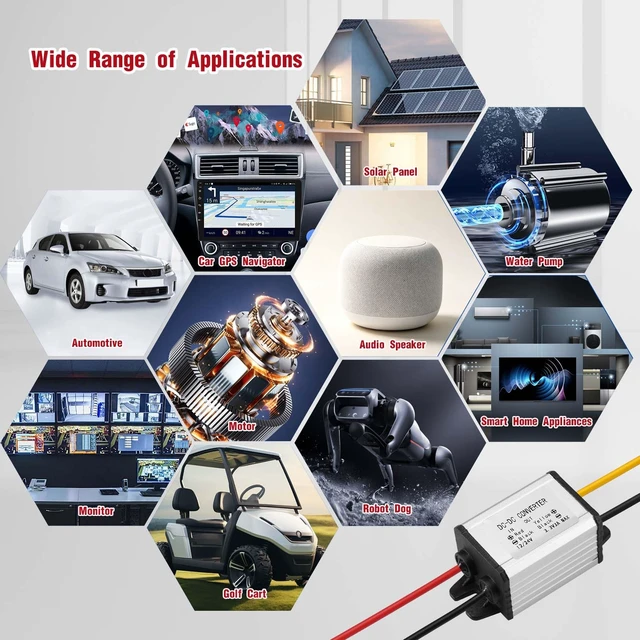 Alt view image 7 of 7 - DC-DC Buck Converter 12/24V to 3.3V 3A 9.9W Step-Down Voltage Regulator Input 8-30V, Adapter, Power Supply & Transformer for Robotics, Motor, Automotive and LED