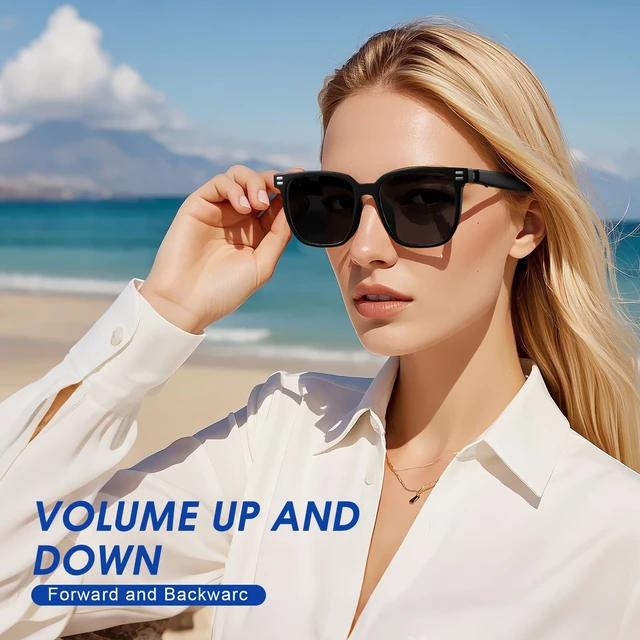 Alt view image 4 of 7 - Smart Glasses - Anti Blue Light & Photochromic Bluetooth Sunglasses, UV Protection, Hands-Free Calls & Audio, Voice Assistant for Men/Women