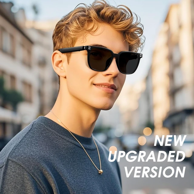 Alt view image 5 of 7 - Smart Glasses - Anti Blue Light & Photochromic Bluetooth Sunglasses, UV Protection, Hands-Free Calls & Audio, Voice Assistant for Men/Women