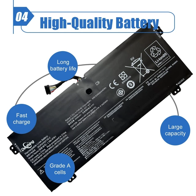 Alt view image 5 of 6 - L16L4PB1 L16C4PB1 Laptop Battery Compatible with Lenovo Yoga 720-13IKB 730-13IKB 730-13IWL Series Notebook L16M4PB1 2ICP4/43/110-2 5B10M52738 5B10M52739 5B10M52740 5B10Q38237 7.72V 48Wh