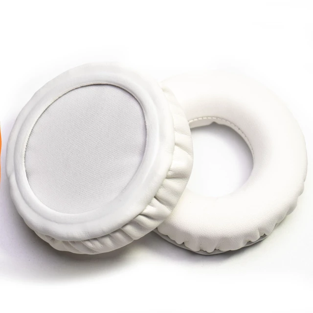 Alt view image 6 of 7 - Soft Protein Leather Ear Pads for Pioneer HDJ CUE1 Cue One, HDJ500 DJ Headphone (White)