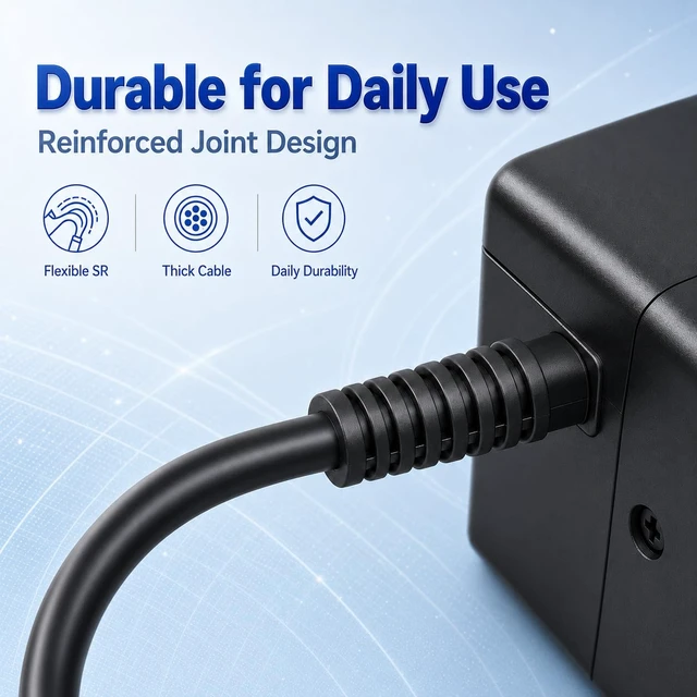 Alt view image 3 of 7 - 45W Laptop Charger for HP 14 Series Models, 14-dk, 14-dq, 14-dy and 14-df 19.5V 2.31A Output, 100-240V Input, 4.5 x 3.0mm Blue-Tip Connector, Plus an 8.6ft Cable for Flexible Use at Home or Work