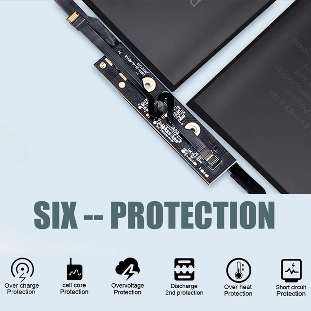 Alt view image 3 of 7 - A1953 Battery for MacBook Pro 15 Inch A1990 (Mid 2018 2019) EMC 3215 3359 7400mAh A1953 Replacement Battery with Smart Temp Control, High Capacity, Long Runtime, Low Heat
