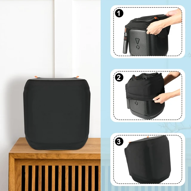 Alt view image 6 of 7 - Speaker Dust Case for JBL PartyBox Encore 2 Portable Party Speaker, Stretchable Case Protective Dust Cover Speaker Slip Sleeve