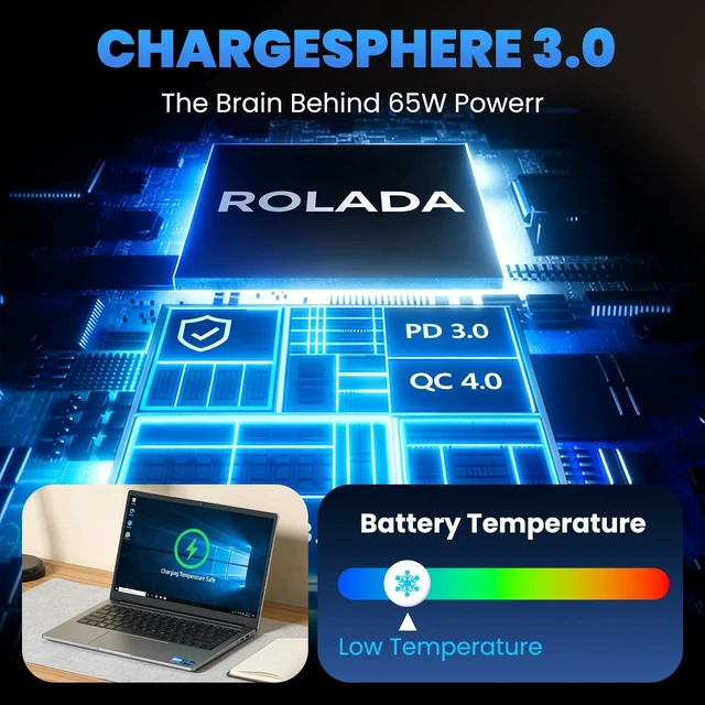 Alt view image 5 of 7 - 65W Lenovo Laptop Charger for Lenovo Ideapad 1-17 Series 4.0x1.7mm Compatible with Lenovo Ideapad 1-17 Series, Flex 4 5 6 14 15, Ideapad 100 520 710S L340
