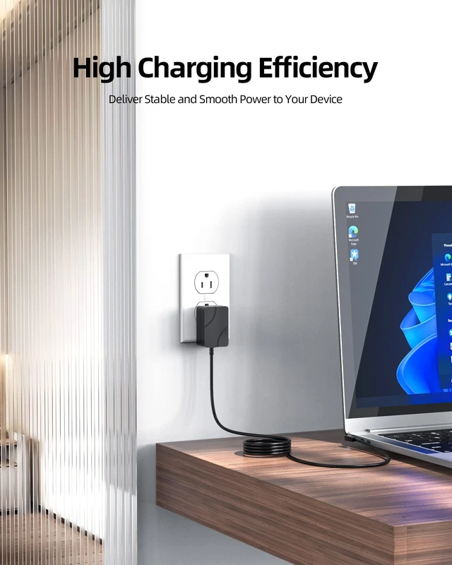 Alt view image 7 of 7 - 12V 2A 24W Charger Fit for Chuwi Laptop Charger, Herobook pro, 13" 14" GemiBook Pro, 13.3" Lakebook CW1509, UBook X CWI535 Laptop Tablet
