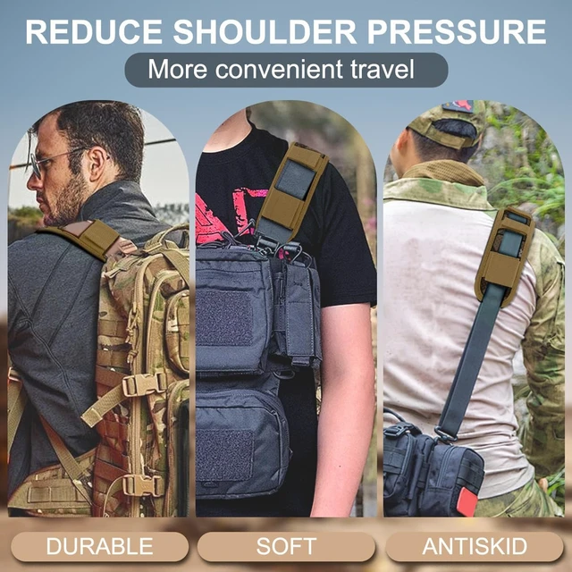 Alt view image 6 of 6 - 2-Pack Universal Shoulder Pad with Ultra Thick Cushion for Bag Luggage Bag Crossbody, Plus Long & Anti-Slip & Breathable,CA01FL02