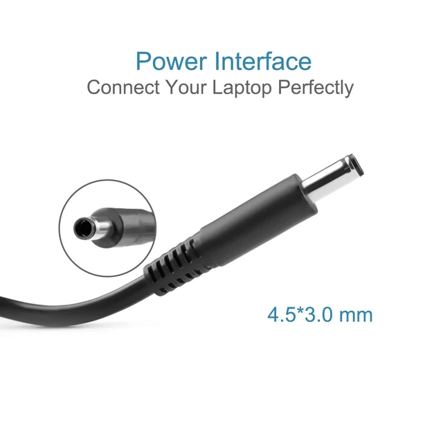 Alt view image 2 of 7 - 65W Charger Compatible with Dell inspiron 15 3000 3520 3530 3535 14 5440 16 5645 DC15250 DC16250 DC16251 DC15255 Latitude 3340 3450 3550 Laptop