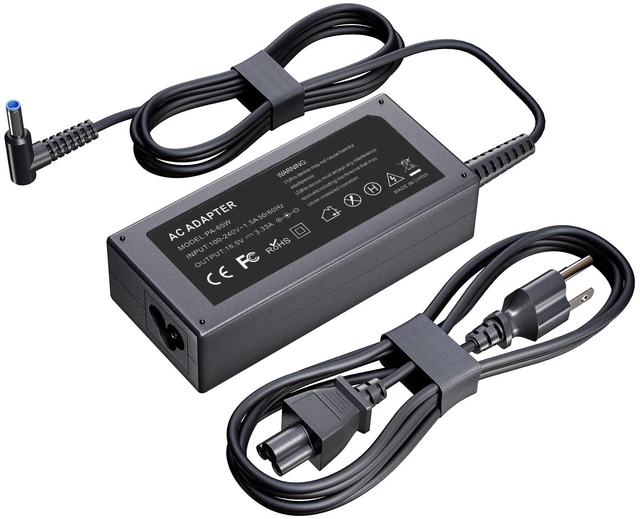 Main image of 65W Blue Tip Laptop Charger Fit for HP 250 255 256 240 245 Probook 440 445 450 455 G7 G8 G9 G10 for HP Elitebook 640 645 650 655 G9 G10 830 835 840 845 850 G6 G7 G8 Power Cord AC Adapter