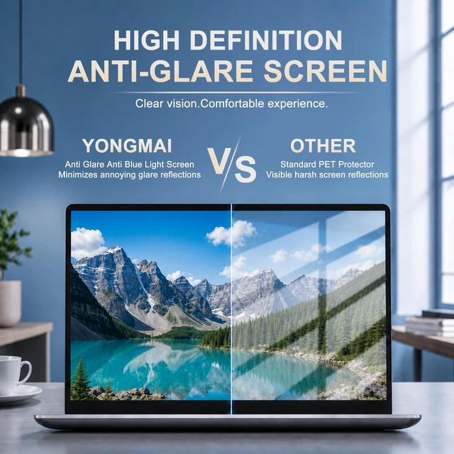 Alt view image 6 of 7 - 2 Pack 16 Inch 16:10 Anti Blue Light Laptop Screen Protector Anti Glare UV Blocking Eye Protection Film, Relieve Eye Strain, Scratch Resistant, Fits HP Lenovo Dell ASUS Acer Samsung