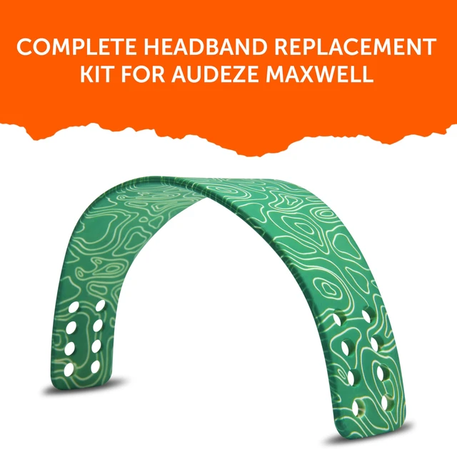 Alt view image 5 of 7 - HeadbandZ Maxwell - Silicone Headband for Audeze Maxwell 1, 2 & 2 ANC Made by Wicked Cushions Enhanced Flexibility, Comfort & Style, Matching Earpad Designs Emerald Tide