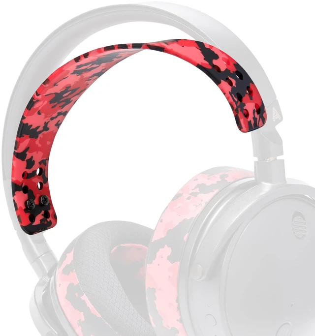 Main image of HeadbandZ Maxwell - Silicone Headband for Audeze Maxwell 1, 2 & 2 ANC Made by Wicked Cushions Enhanced Flexibility, Comfort & Style, Matching Earpad Designs Red Camo