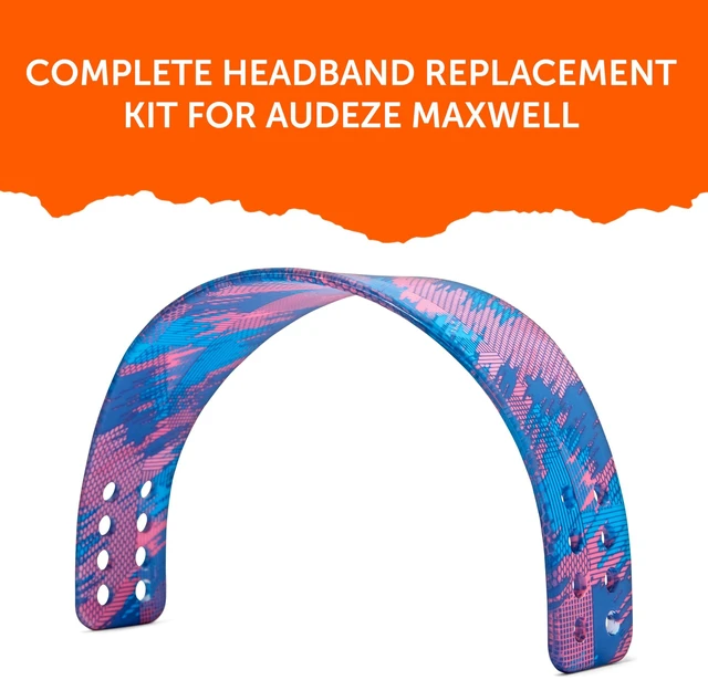 Alt view image 5 of 7 - HeadbandZ Maxwell - Silicone Headband for Audeze Maxwell 1, 2 & 2 ANC Made by Wicked Cushions Enhanced Flexibility, Comfort & Style, Matching Earpad Designs Speed Racer