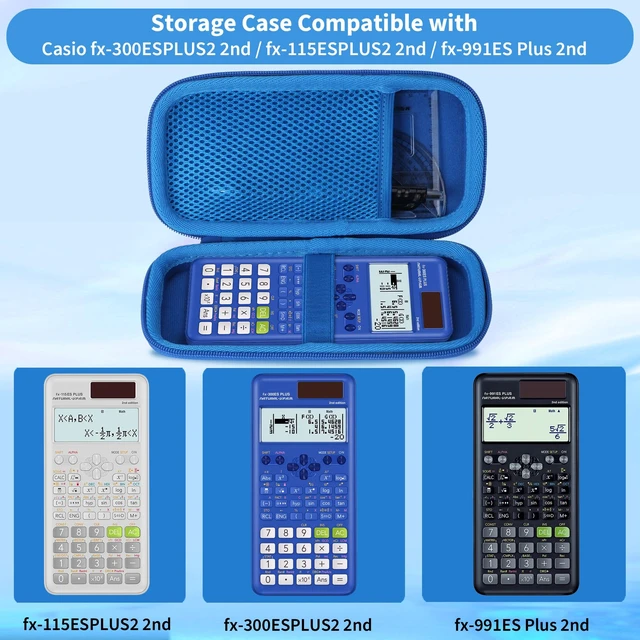 Alt view image 4 of 7 - Case for Texas TI-30XIIS/TI-30XS/Casio fx-115ES Plus 2 Calculator Fits for TI-30Xa /TI-36X Pro/FX-991 ES Plus-2nd Edition/FX-82 ES Scientific Calculator,Blue Case
