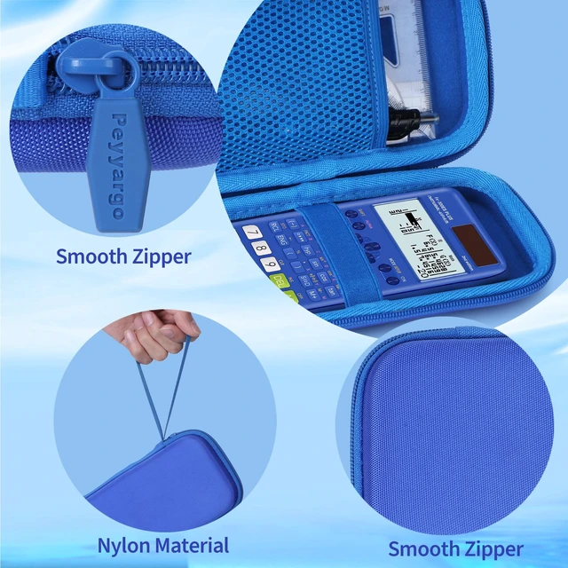 Alt view image 5 of 7 - Case for Texas TI-30XIIS/TI-30XS/Casio fx-115ES Plus 2 Calculator Fits for TI-30Xa /TI-36X Pro/FX-991 ES Plus-2nd Edition/FX-82 ES Scientific Calculator,Blue Case