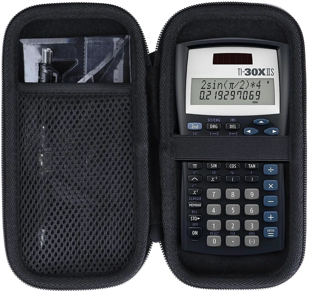 Main image of Case for Texas TI-30XIIS/TI-30XS/Casio fx-115ES Plus 2 Calculator Fits for TI-30Xa /TI-36X Pro/FX-991 ES Plus-2nd Edition/FX-82 ES Scientific Calculator,Black Case