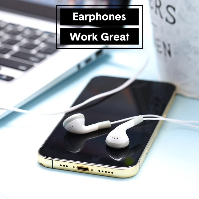 Alt view image 5 of 6 - 150 Packs Bulk Earbuds with Wired Earphones Headphones with 3.5mm Jack, Wired Ear Buds Bulk for Smartphone Laptop Library Hospital Adult Supplies