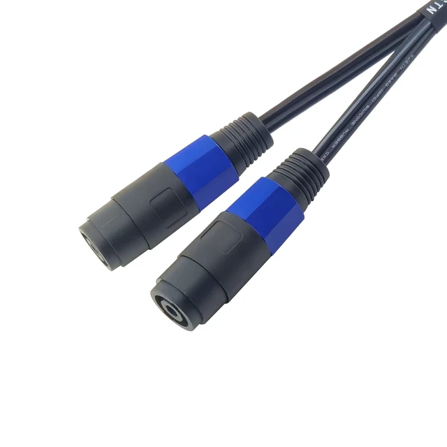 Alt view image 5 of 7 - speakon Splitter Cable 1 Male 2 Female Speaker Break Out Splitter Speak-on Cable 2 Pole Y Adapter 2Pack (1 Male to 2 Female)