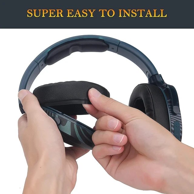 Alt view image 6 of 6 - Crusher Evo Earpad,Replacement Ear Pads Compatible with Skullcandy Crusher Wireless Crusher Evo Crusher ANC Hesh 3 Headphones Ear Cushions, Headset Earpads, Ear Cups Repair Parts