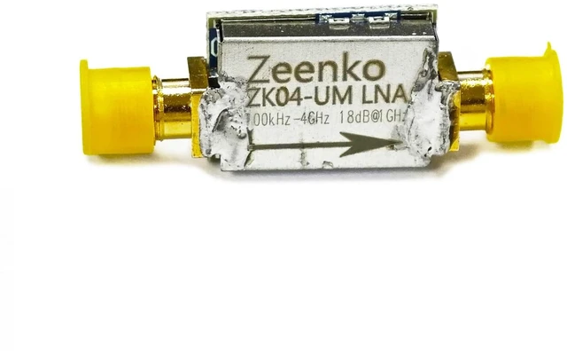 Main image of ZK04UM LNA Amplifier,100kHz4GHz 18dB Gain USBPowered Preamp Compact Lownoise Broadband with Adjustable Bias for Tinysa Ultra Spectrum Analyzer RF Test, Ham Radio & SDR Receiving