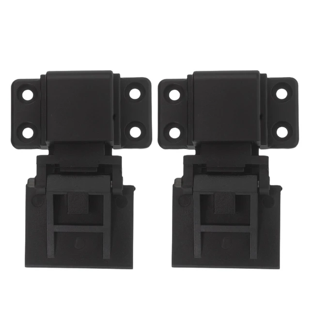 Alt view image 4 of 7 - 1 Pair Dust Cover Hinges for Turntable Precision Hinge Parts for Record Player Lid Replacement Home Audio Replacement Accessory Black