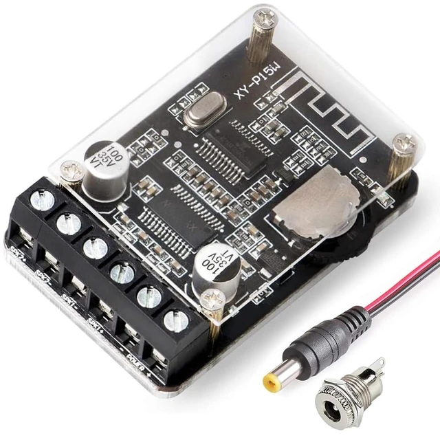 Main image of Audio Amplifier Board with BT 5.0, 10W 15W 20W 2.0 Dual Channel Stereo Wireless Mini Amp Module with Protective Shell