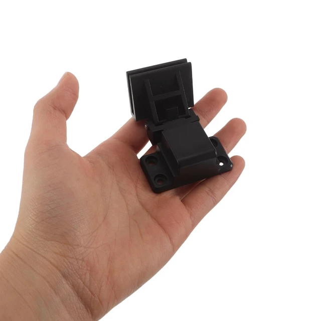 Alt view image 7 of 7 - 1 Pair Dust Cover Hinges for Turntable Precision Hinge Parts for Record Player Lid Replacement Home Audio Replacement Accessory Black