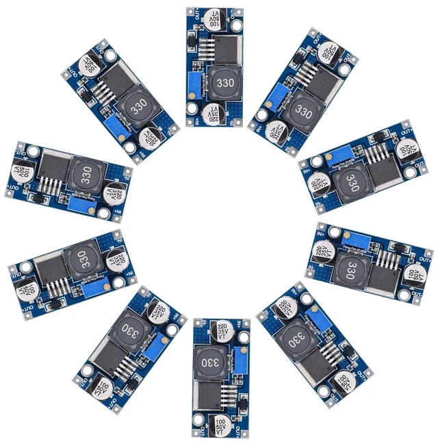 Main image of XL6009 DC to DC Boost Converter 3.0-30V to 5-35V Step-up Transformer Power Module, Pack of 10