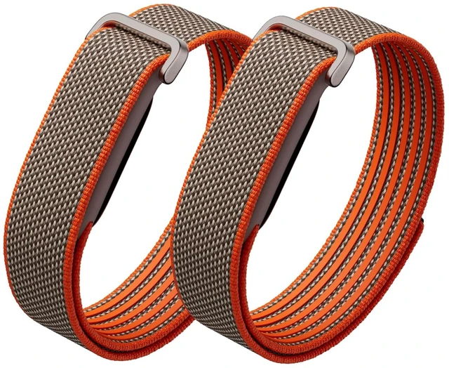 Main image of 2 Pack Nylon Band for Google Fitbit Air Nylon Adjustable Replacement Strap Metal Buckle,Stretchy Elastic Sport Strap, Wristband for Women and Men