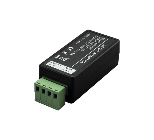 Alt view image 2 of 4 - AC 24V to DC 12V 1.5A Power Converter, Universal Powerful Transformer for Surveillance CCTV Security Camera