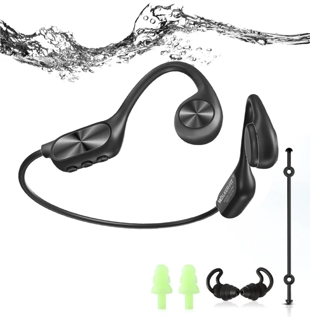 Main image of Bone Conduction Swimming Headphones, 32GB MP3 Player, IPX8 Waterproof Underwater Music, Bluetooth 5.3 Open Ear Sport Headphones for Lap Swimming Running Cycling
