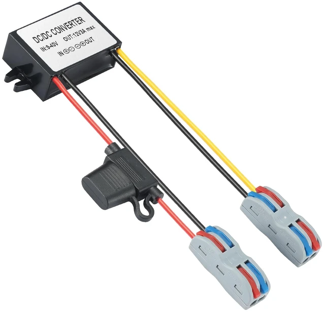 Main image of 9-40V to 12V 3A Power Converter - Waterproof 36W Voltage Transformer for Truck/RV, CCTV Systems (CE Certified)